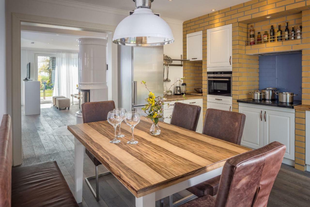 Villa Lotsenhaeuser Ruegen - Luxus Ferienhaus - 3 Schlafzimmer - Sauna - Dachterrasse Mit Boddenblick Breege Buitenkant foto