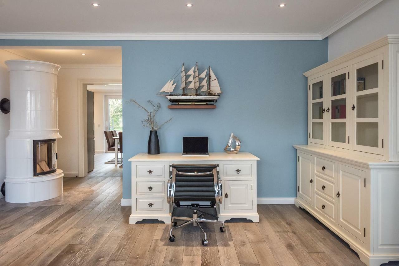 Villa Lotsenhaeuser Ruegen - Luxus Ferienhaus - 3 Schlafzimmer - Sauna - Dachterrasse Mit Boddenblick Breege Buitenkant foto